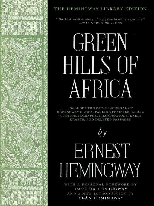 Title details for Green Hills of Africa by Ernest Hemingway - Available